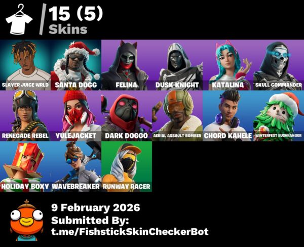 [PC/XBOX/PSN] 🔥 LEVEL 928 | 🎵 SLAYER JUICE WRLD | 🎅 SANTA DOGG | 🐺 FELINA | ⚔️ BLITZ KNIGHT | 🎄 YULEJACKET | 💀 SKULL COMMANDER | 💰 300 VB | FULL ACCESS✅