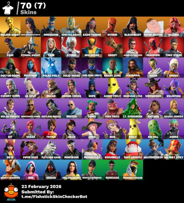 [PC/PSN/XBOX] 🔥 LEVEL 1710 | 👑 GOLD MIDAS | 🎬 PETER GRIFFIN | ⚡ OMEGAROK | 🛡️ SPECTRA KNIGHT | 🐉 HYBRID | 🏴‍☠️ BLACKHEART | 💎 VALERIA | FULL ACCESS
