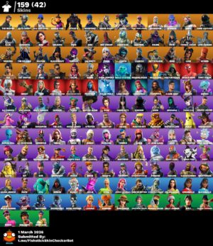 [PC/PSN/XBOX] 🔥 LEVEL 1935 🔥 159 RARE SKINS🔥THE REAPER💀 OG STW 💙 BLUE TEAM LEADER | ⚡ OMEGA STAGE 5 | 🏆 WORLD CUP 🔥 TAKE THE L🔥 REAPER 🪓  FULL ACCESS✅
