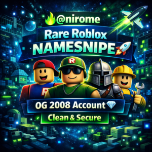 🔥 @nirome Rare Roblox NameSnipe 🚀 | OG 2008 Account 💎 | Clean & Secure | Fast Delivery