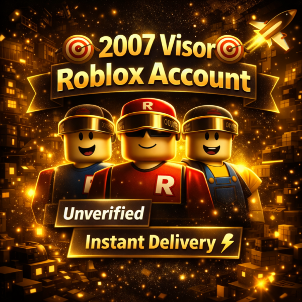 🎯 2007 Visor Roblox Account | Rare Classic Item | Unverified | Instant Delivery ⚡