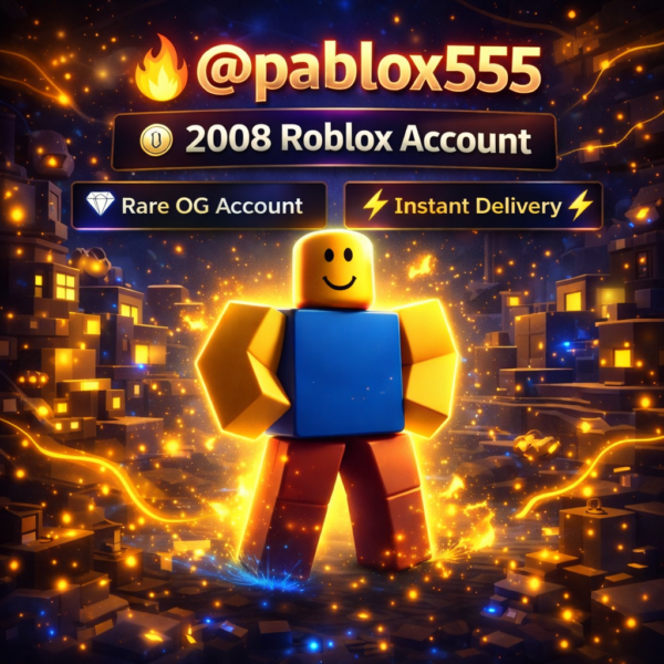 🔥 @pablox555 | 🕰️ 2008 Roblox Account | Rare OG Username 💎 | Instant Delivery ⚡