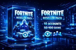 🚀 Fortnite Reseller Pack – 10 Accounts (50–100 Skins)