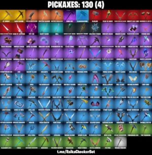 🔥 Fortnite OG Account – 130 Pickaxes (Mjolnir, Leviathan Axe, Dark Axe & More) – Full Access – Last Activity 30+ Days