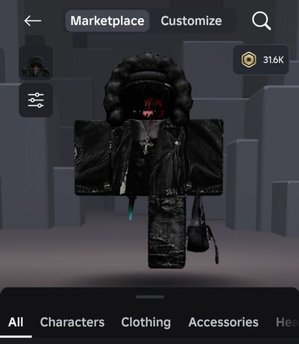 🖤 Roblox Goth/Drip Account | 31K+ Items Value 💎 | Premium Outfit | Instant Delivery ⚡