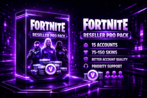 💎 Fortnite Reseller Pro Pack – 15 Accounts (75–150 Skins)